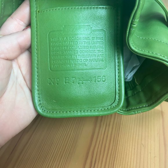 Coach 1997 Leaf Green Soho Belted Pouch - Picture 3 of 8